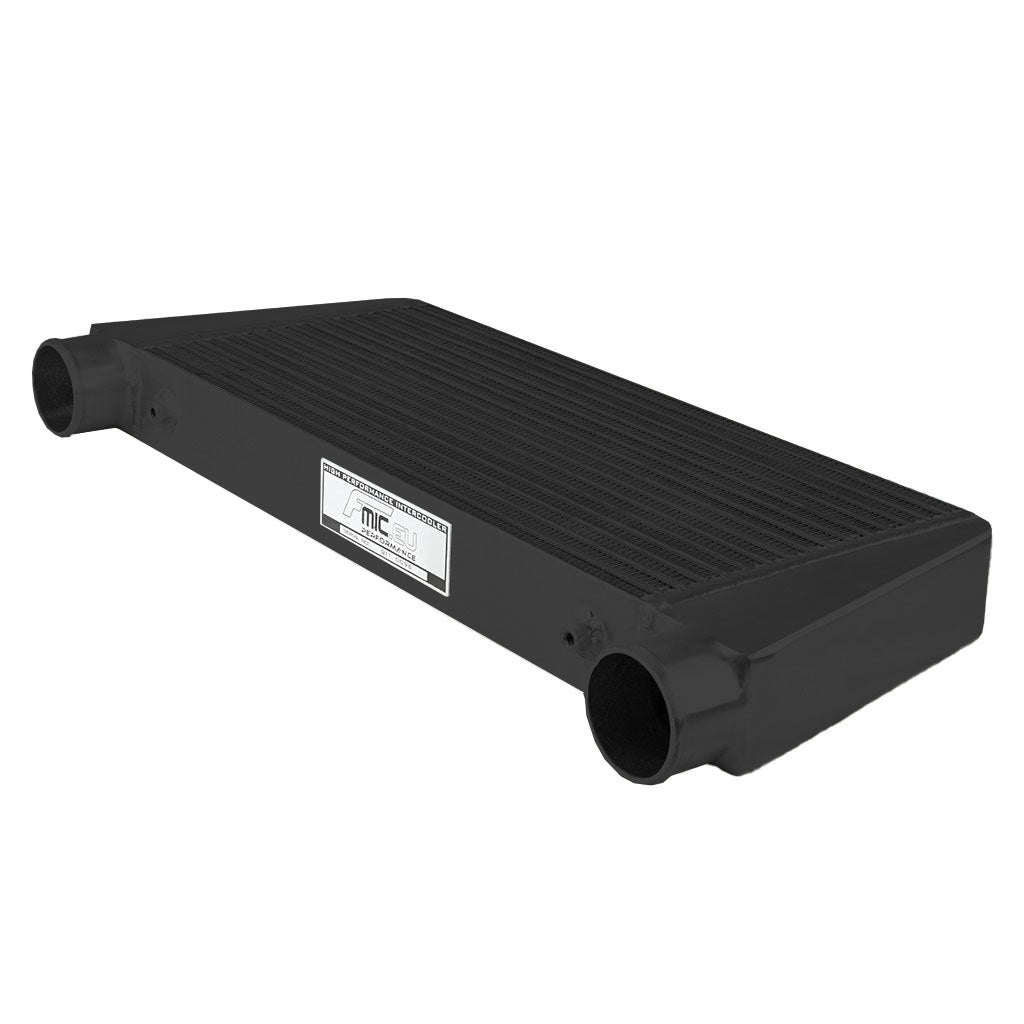 Intercooler Maggiorato Universale FMIC.EU 600x280x76mm Uscita Superiore Nero in Alluminio
