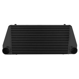 Intercooler maggiorato universale FMIC.EU 600x300x76mm uscita posteriore nero, vista dettaglio