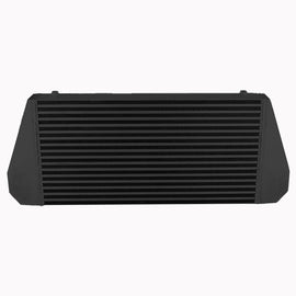 Intercooler maggiorato universale FMIC.EU 600x300x76mm uscita posteriore nero in alluminio