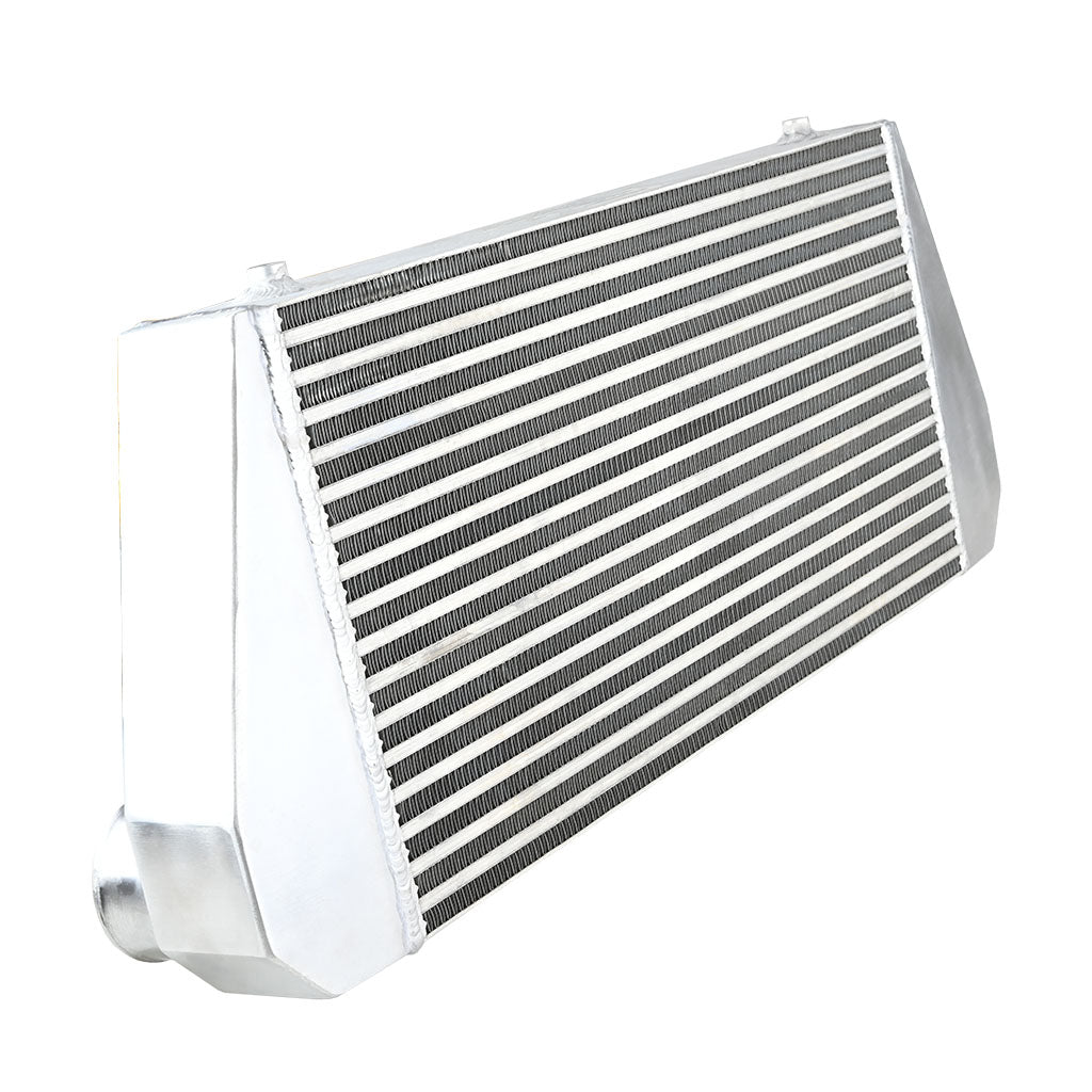 Intercooler universale FMIC.EU 600x300x76mm uscita posteriore in alluminio - dettaglio