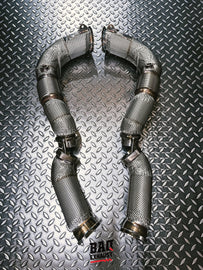 Downpipe BAQ Exhaust BMW M5 F90 LCI / M8 F92 F93 / X5 M F95 / X6 M F96 S63 kit sezioni 1 + 2 (2021-2022) – foto 1