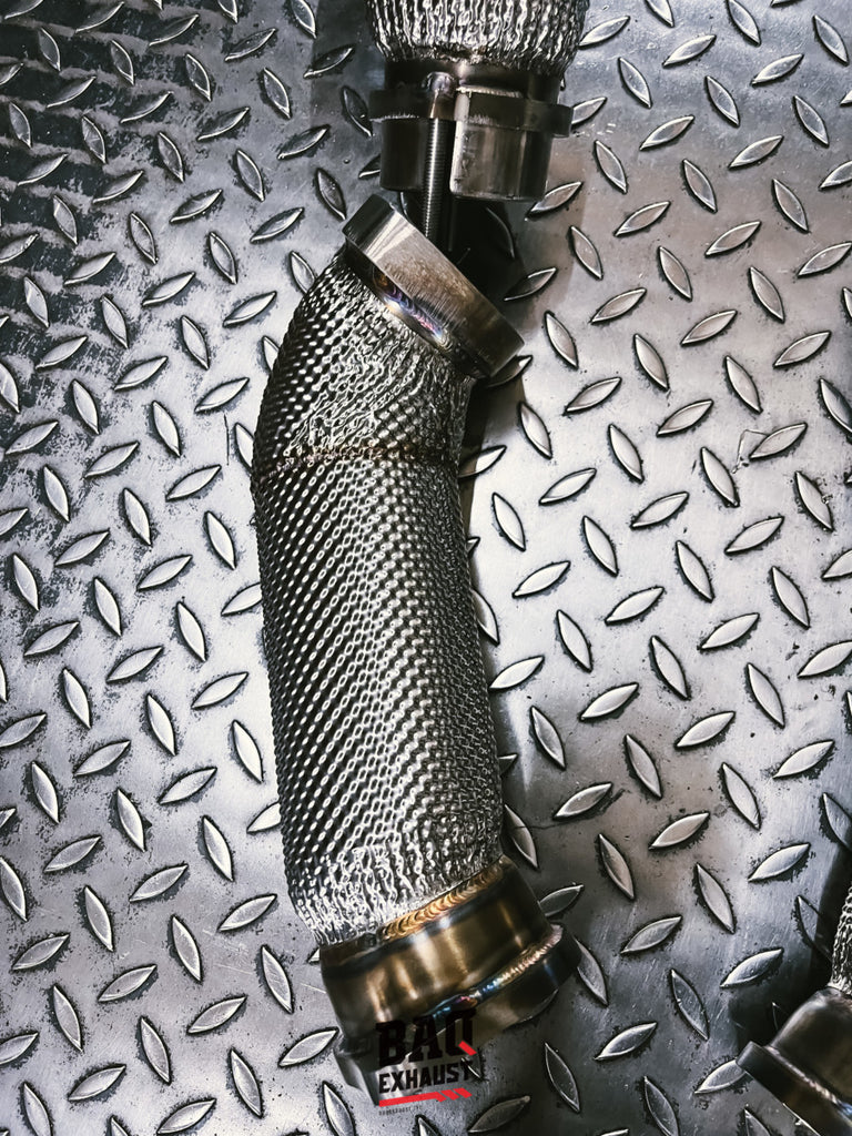 Downpipe BAQ Exhaust BMW M5 F90 LCI / M8 F92 F93 / X5 M F95 / X6 M F96 S63 sezione 1 lunga (2021-2022) – foto 4