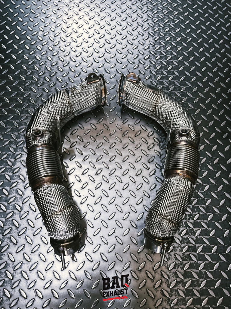 Downpipe BAQ Exhaust BMW M5 F90 LCI / M8 F92 F93 / X5 M F95 / X6 M F96 S63 kit sezioni 1 + 2 (2021-2022) – foto 8