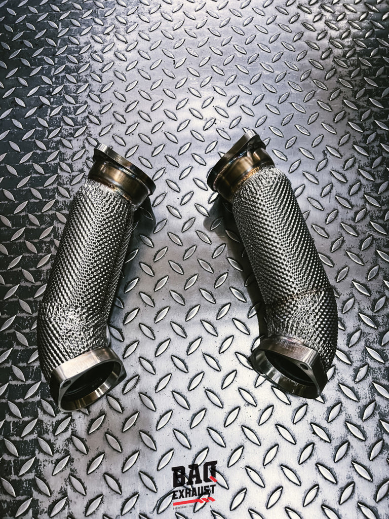 Downpipe BAQ Exhaust BMW M5 F90 LCI / M8 F92 F93 / X5 M F95 / X6 M F96 S63 sezione 2 corta (2021-2022) – foto 7