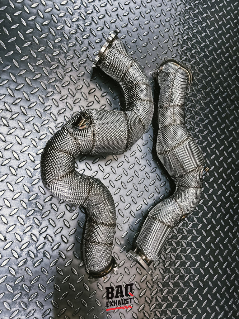 Downpipe corto BAQ Exhaust Audi S6 / S7 / RS6 / RS7 C7 / S8 D4 4.0 TFSI V8 (2012-2018) – foto 7