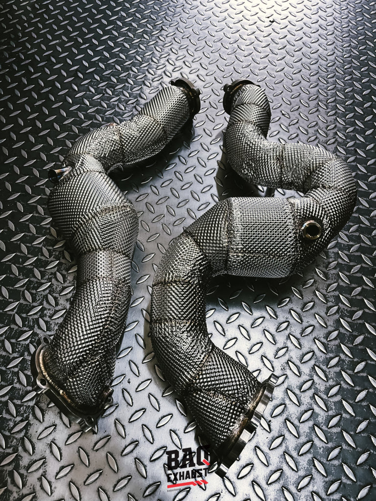 Downpipe corto BAQ Exhaust Audi S6 / S7 / RS6 / RS7 C7 / S8 D4 4.0 TFSI V8 (2012-2018) – foto 6