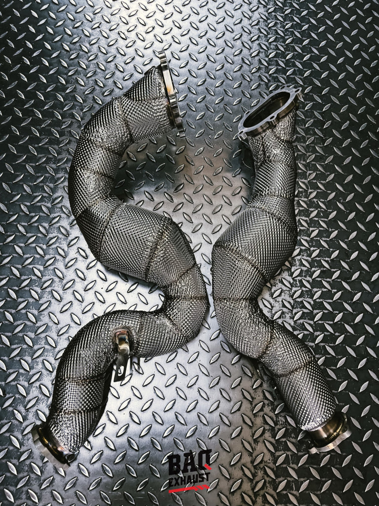Downpipe corto BAQ Exhaust Audi S6 / S7 / RS6 / RS7 C7 / S8 D4 4.0 TFSI V8 (2012-2018) – foto 5