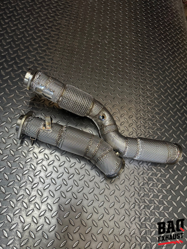 Downpipe BAQ Exhaust BMW M3 G80 / G81, M4 G82 / G83, M2 G87, X3 M F97, X4 M F98 3.0 S58 – foto 1