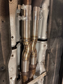 X-pipe BAQ Exhaust Mercedes E 63 AMG W212 / CLS 63 AMG W218 M157 V8 biturbo – foto 1