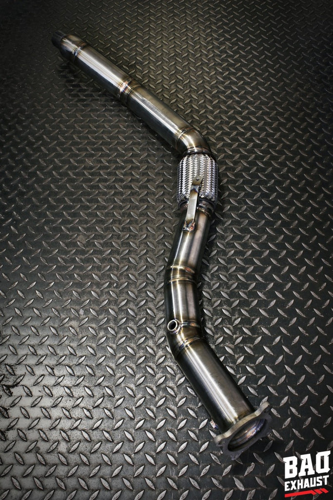 Downpipe BAQ Exhaust Audi A4 B7 / A6 C6 2.0 TFSI versione lunga quattro – foto 3