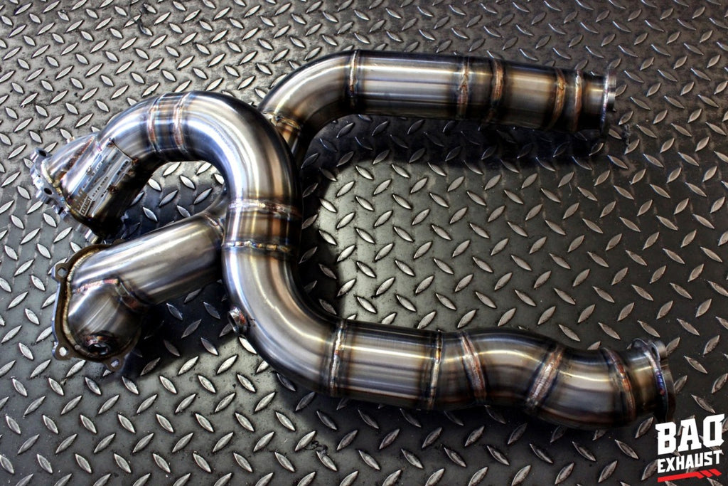 Downpipe corto BAQ Exhaust Audi S6 / S7 / RS6 / RS7 C7 / S8 D4 4.0 TFSI V8 (2012-2018) – foto 3