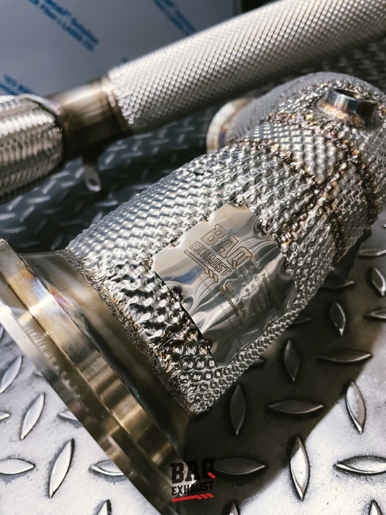 Downpipe con OPF delete BAQ Exhaust Porsche Panamera 971 4S / E-Hybrid 2.9 BiTurbo – foto 2