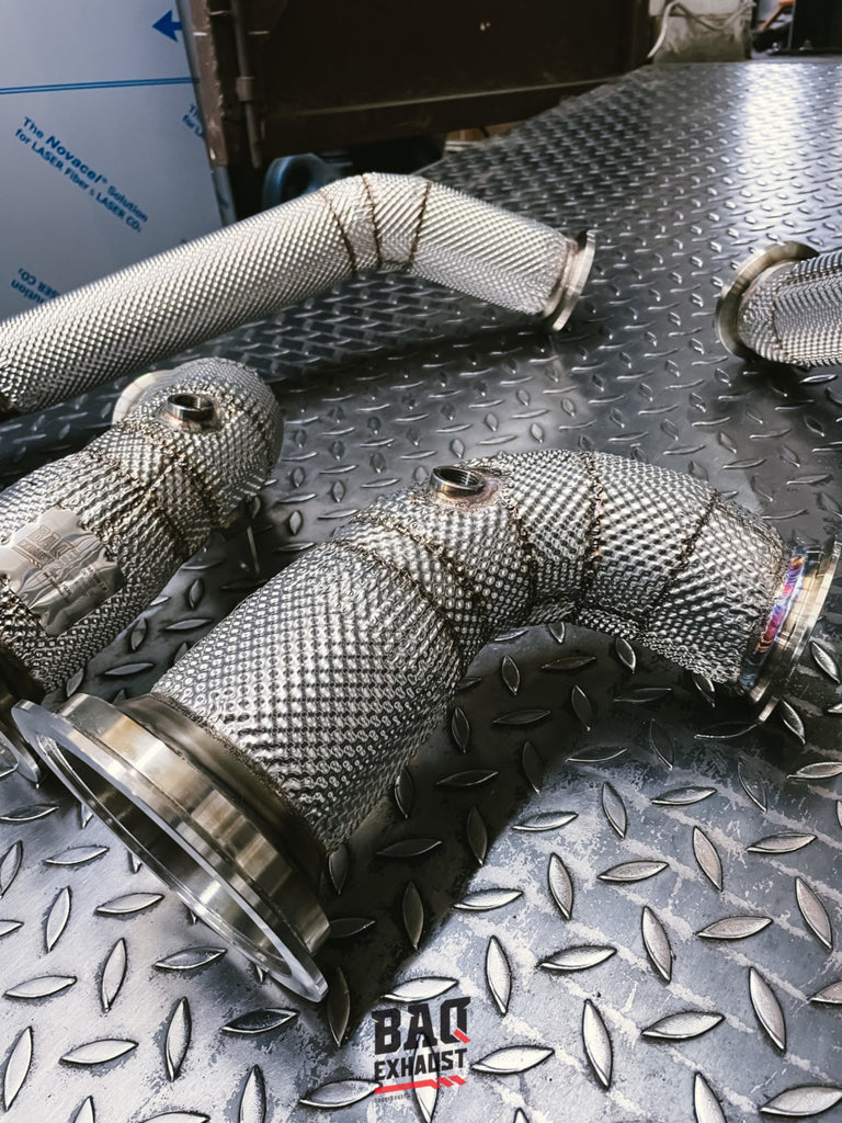 Downpipe con OPF delete BAQ Exhaust Porsche Panamera 971 4S / E-Hybrid 2.9 BiTurbo – foto 3