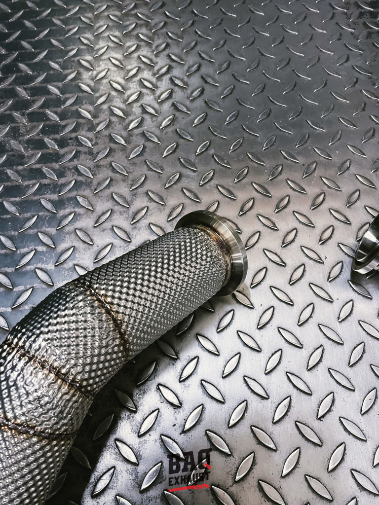 Downpipe con OPF delete BAQ Exhaust Porsche Panamera 971 4S / E-Hybrid 2.9 BiTurbo – foto 4