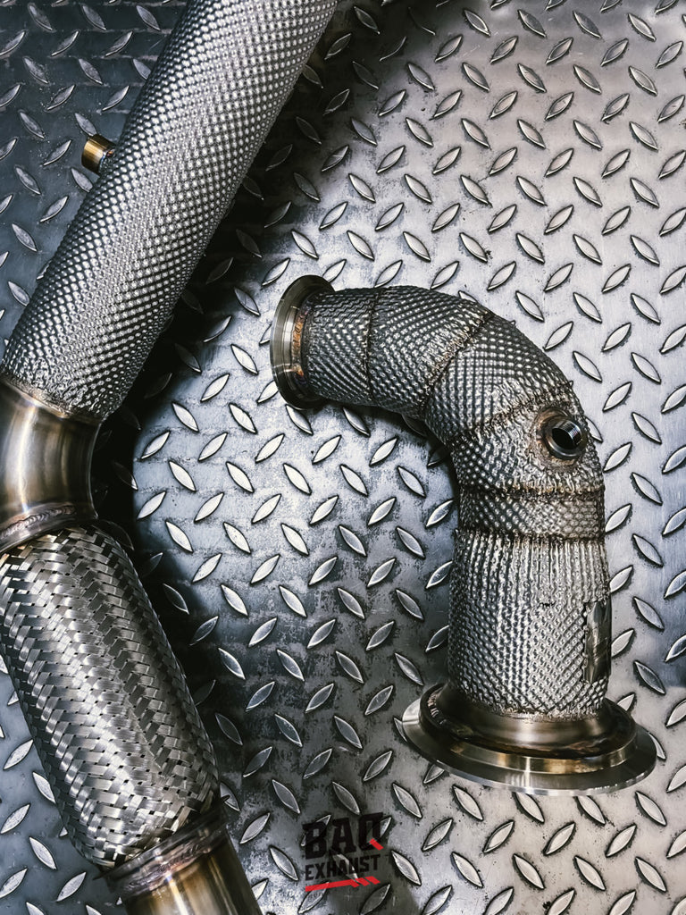 Downpipe con OPF delete BAQ Exhaust Porsche Panamera 971 4S / E-Hybrid 2.9 BiTurbo – foto 5