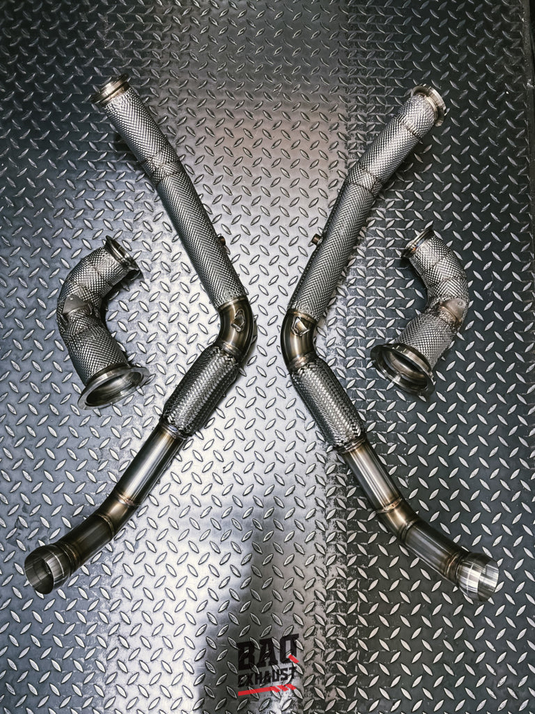 Downpipe con OPF delete BAQ Exhaust Porsche Panamera 971 4S / E-Hybrid 2.9 BiTurbo – foto 6