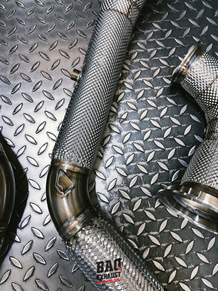 Downpipe BAQ Exhaust Porsche Panamera 971 4S / E-Hybrid 2.9 BiTurbo con OPF (V-Band) – foto 8