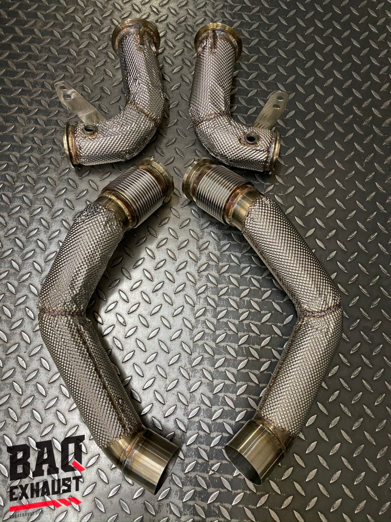 Downpipe BAQ Exhaust BMW M5 F90 / M5 Competition / M550i G30 S63 - sezione 1 superiore corta (dal 2017) – foto 3