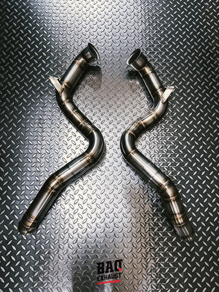 Downpipe BAQ Exhaust Mercedes C63 / C63 S AMG W205 Facelift con GPF (2018+) – foto 8