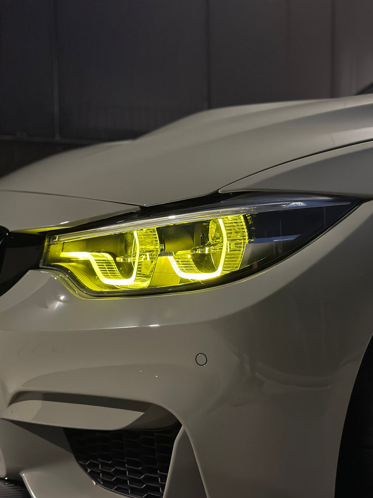 Moduli LED DRL Gialli SK-Import per Fari BMW M3 F80 M4 F82 F83 LCI - foto 4