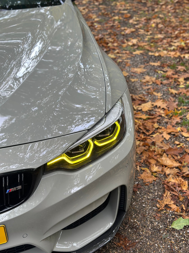 Moduli LED DRL Gialli SK-Import per Fari BMW M3 F80 M4 F82 F83 LCI - foto 5