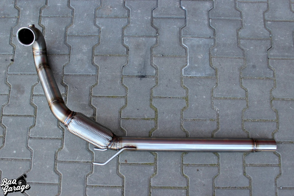 Downpipe BAQ Exhaust Audi A3 8P 2.0 TDI BMN 170 CV (2003-2008) – foto 1