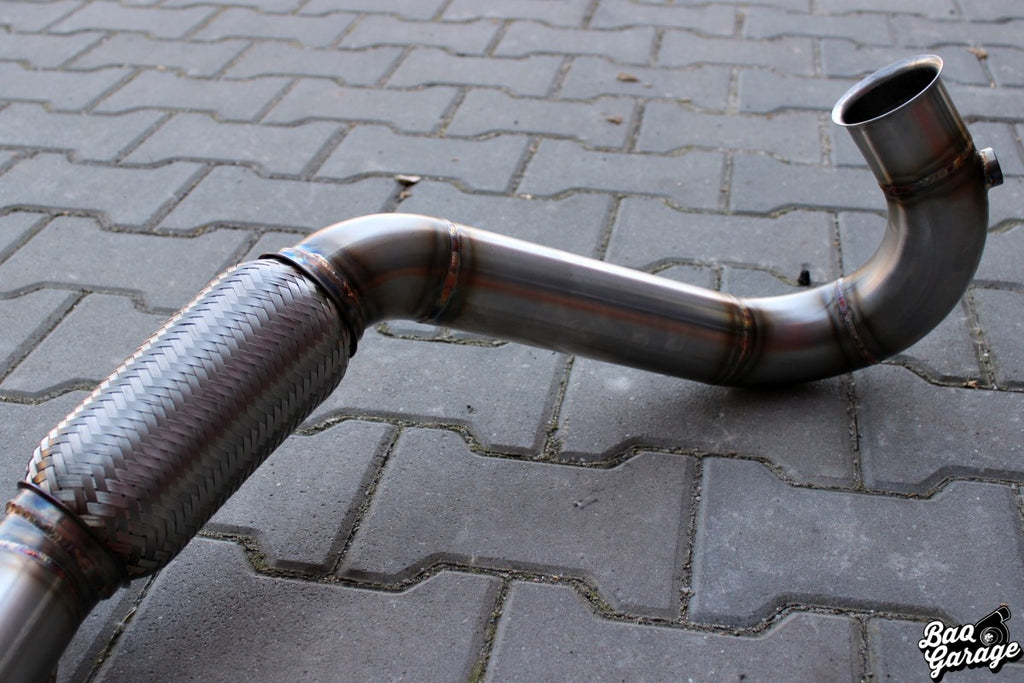 Downpipe BAQ Exhaust Audi A3 8P 2.0 TDI BMN 170 CV (2003-2008) – foto 4