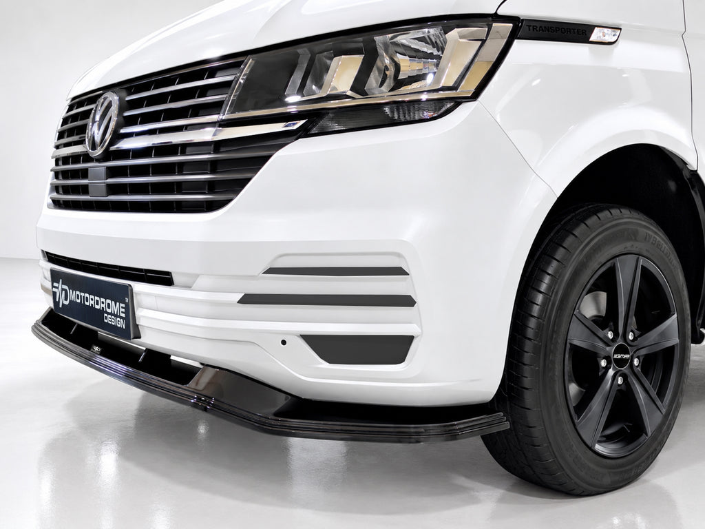 Splitter anteriore V.1 Volkswagen T6.1 paraurti standard - foto 4