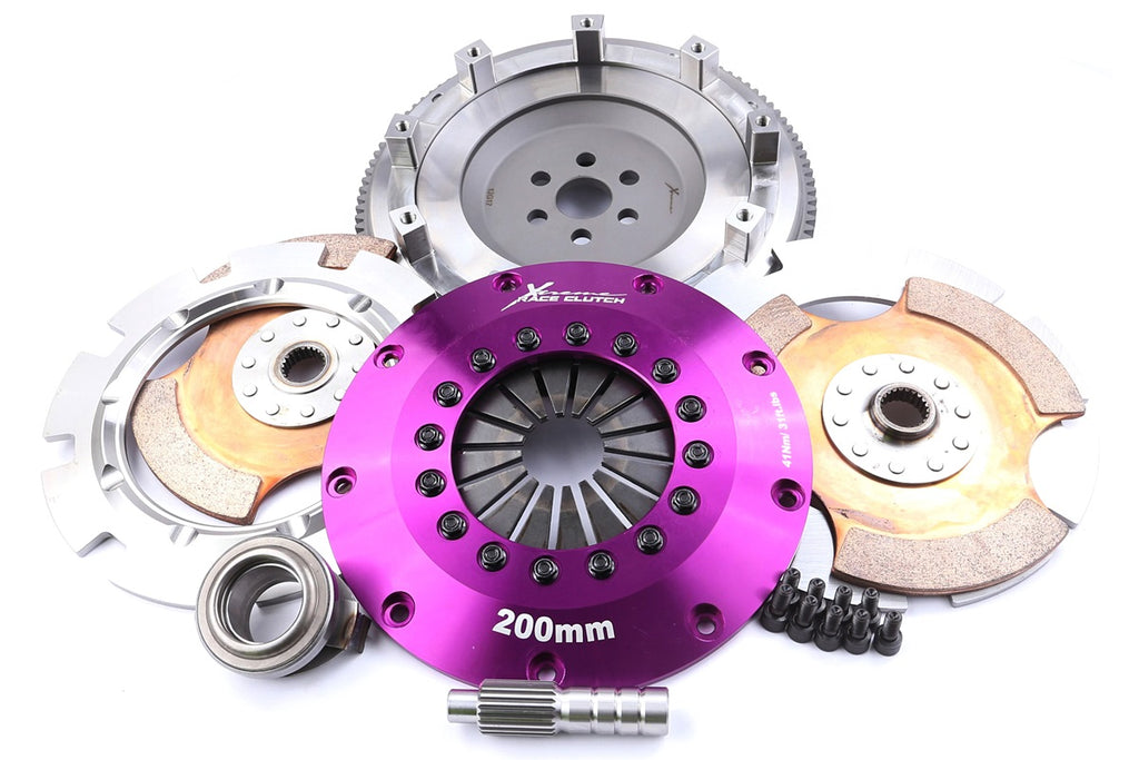 Kit frizione + volano Xtreme Performance Ø 200 mm ceramico rigido bidisco - coppia 1200 Nm - Mazda 323 MK3 MK4 MK5 BG8S 1989-1994