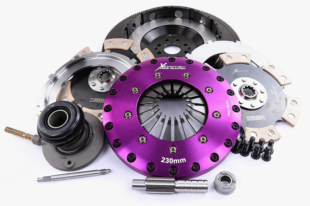 Kit frizione + volano Xtreme Performance Ø 230 mm ceramico rigido bidisco con reggispinta idraulico CSC - coppia 1800 Nm - 10 denti - Ø mozzo 27 mm - KFD23645-2E