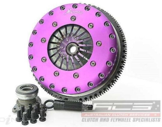 Kit frizione + volano Xtreme Performance Ø 230 mm ceramico rigido bidisco con reggispinta idraulico CSC - coppia 1800 Nm - Ford Focus MK1 MK2 MK3 C346 2005-2012 / Ford Mondeo MK2 MK3 MK4 CD391 2007-2015 / Ford S-MAX 2006-2014 / Volvo C30 (533) T5