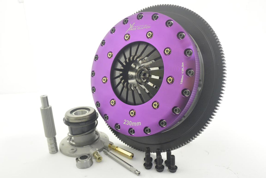 Kit frizione + volano Xtreme Performance Ø 230 mm organico bidisco con reggispinta idraulico CSC - coppia 1200 Nm - 23 denti - Ø mozzo 26 mm - KFD23660-2G