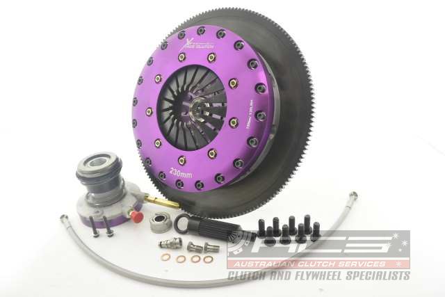Componenti frizione Xtreme Clutch kit di conversione frizione FORD MOD V8 T56 GM 26x28.6mm - Ø 230 mm - 26 denti - Ø mozzo 28.6 mm - KFD23686-2E
