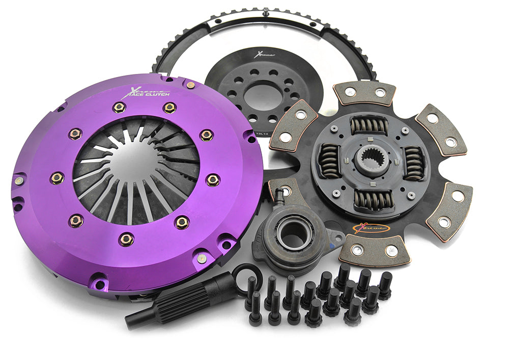 Kit frizione + volano Xtreme Performance racing ceramico a molle con reggispinta idraulico CSC - coppia 910 Nm - Ford Focus MK1 MK2 MK3 C346 2005-2012 / Ford Mondeo MK2 MK3 MK4 CD391 2007-2015 / Ford S-MAX 2006-2014 / Volvo C30 (533) T5 2006-2013 (+6
