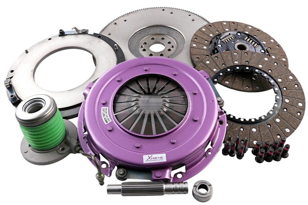 Kit frizione + volano Xtreme Performance Ø 270 mm organico Twin a molle Plate con reggispinta idraulico CSC - coppia 1000 Nm - Ford Mustang MK5 S197 MK6 S550 2010-2018