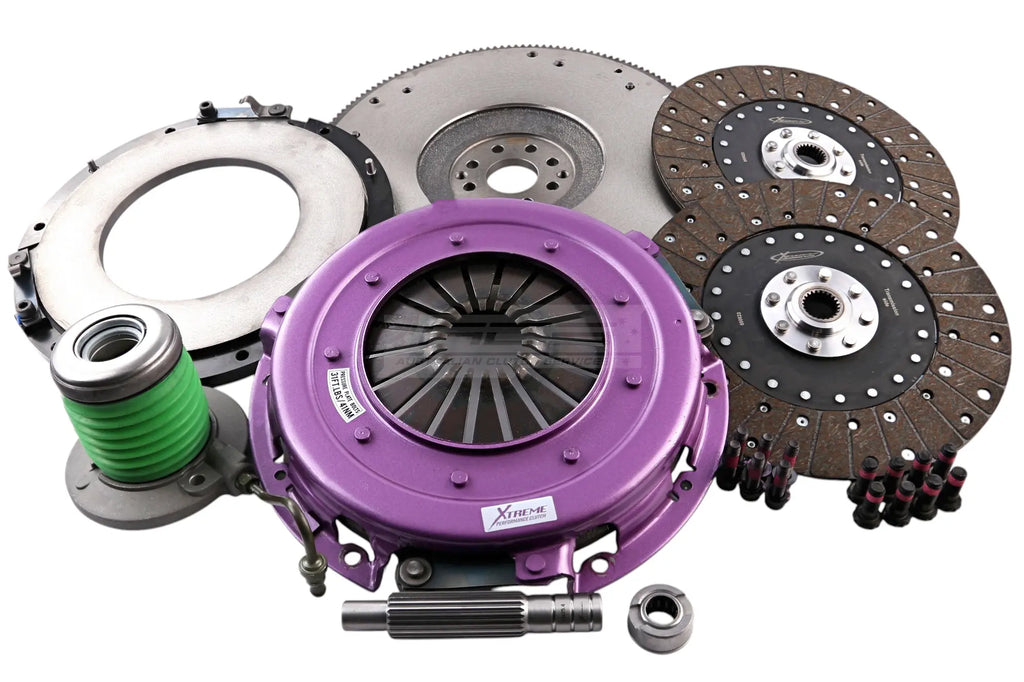 Kit frizione + volano Xtreme Performance Ø 270 mm organico bidisco con reggispinta idraulico CSC - coppia 1300 Nm - Ford Mustang MK5 S197 MK6 S550 2010-2018