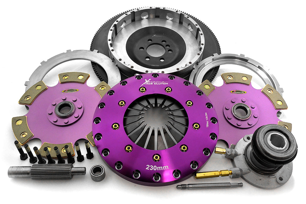 Kit frizione + volano Xtreme Performance Ø 230 mm ceramico rigido bidisco con reggispinta idraulico CSC - coppia 1800 Nm - Chevrolet Camaro MK4 1998-2002 / HSV Clubsport 1999-2006 / HSV GTO V2 2001-2007 / HSV GTS V2 2000-2004 / HSV Maloo 2001-2007 / HSV