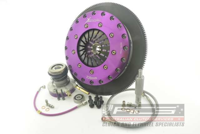 Kit frizione + volano Xtreme Performance Ø 230 mm ceramico rigido bidisco con reggispinta idraulico CSC - coppia 1800 Nm - HSV Clubsport 2006-2013 / HSV GTS 2006-2013 / HSV Maloo 2007-2013 / HSV Senator 2006-2013 / HSV W427 2008-2013 / Holden H Series