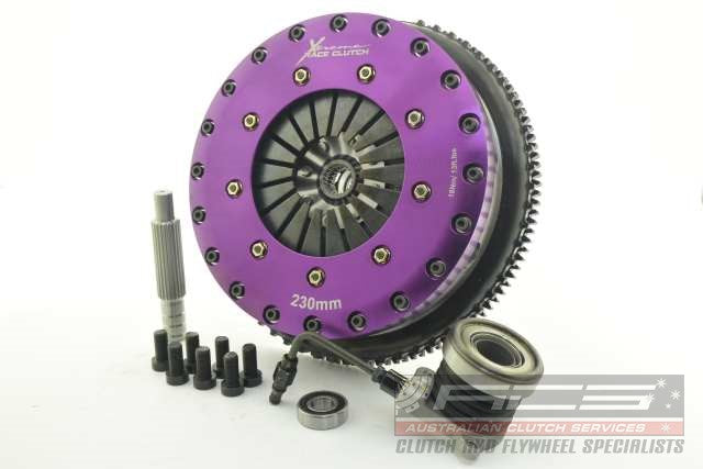 Kit frizione + volano Xtreme Performance Ø 230 mm organico bidisco con reggispinta idraulico CSC - coppia 1200 Nm - Hyundai Genesis Coupé 2008-2012