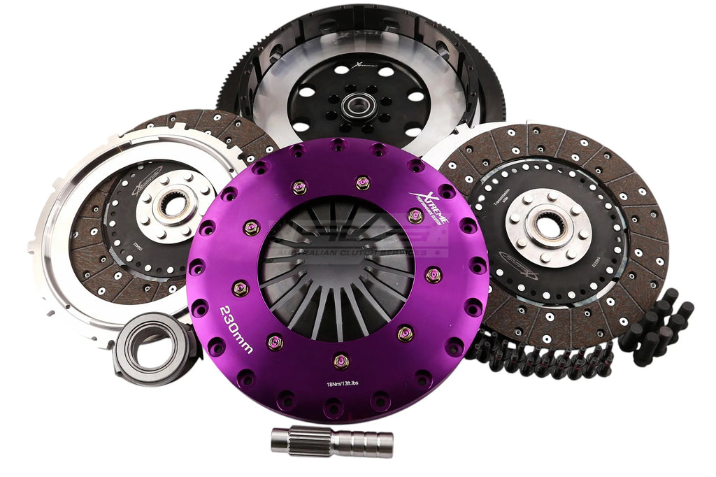 Kit frizione + volano Xtreme Performance Ø 230 mm organico bidisco - coppia 1200 Nm - Honda Civic serie 9 10 11 FK2 FK8 FL5 2015-2022