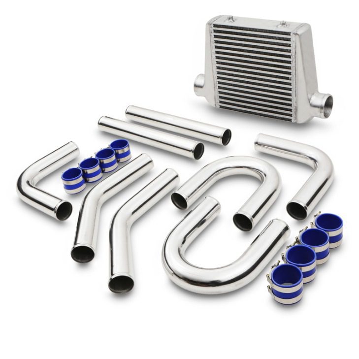 Intercooler Frontale Universale 3" 280x300x75mm Attacchi 76mm
