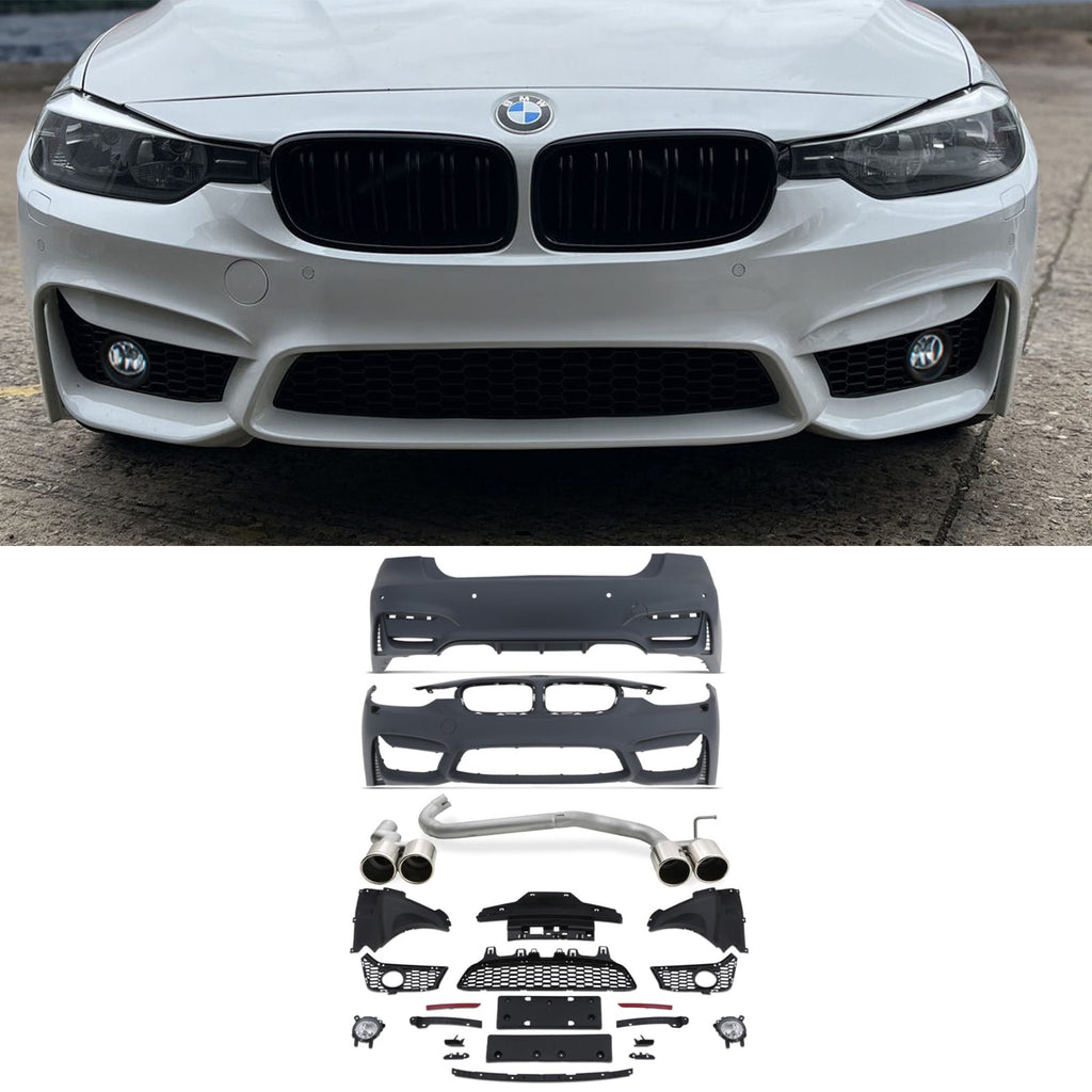 Body Kit Completo Stile M3 con Sezione Scarico BMW 3 Series F30 B48 12-19