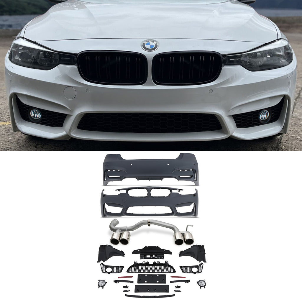 Body Kit Completo Stile M3 con Conversione Scarico BMW Serie 3 F30 12-19