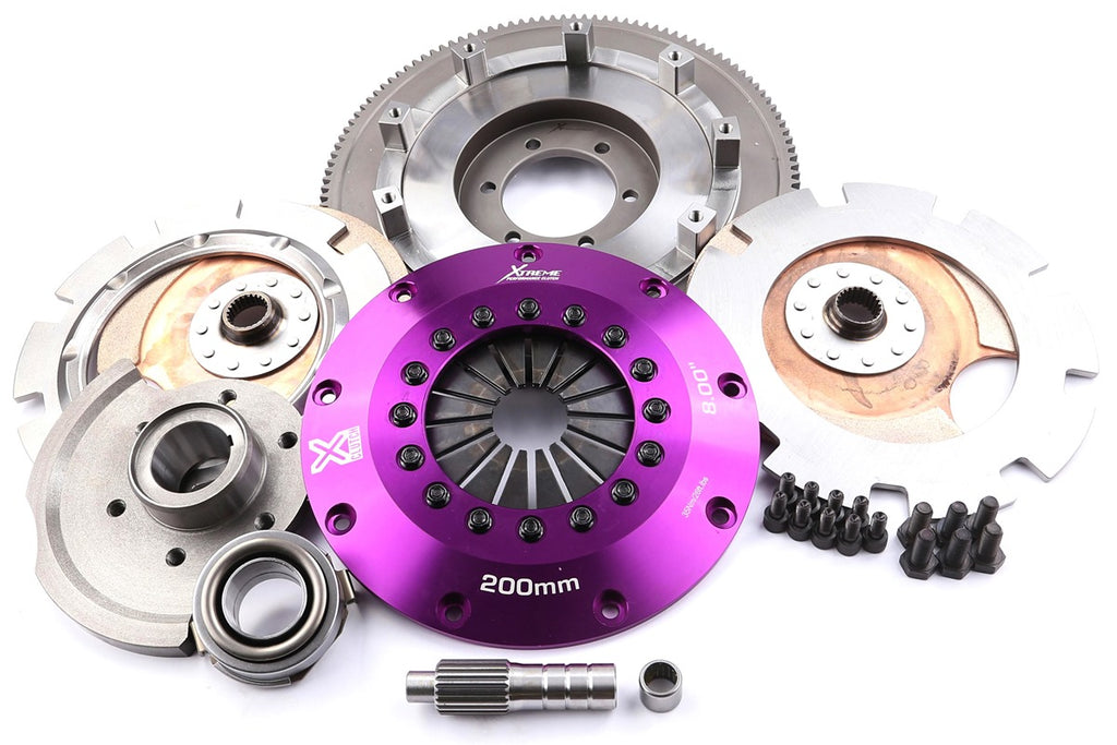 Kit frizione + volano Xtreme Performance Ø 200 mm ceramico rigido bidisco - coppia 1200 Nm - Mazda RX-7 FC3S FC1031 FC1032 1985-1992
