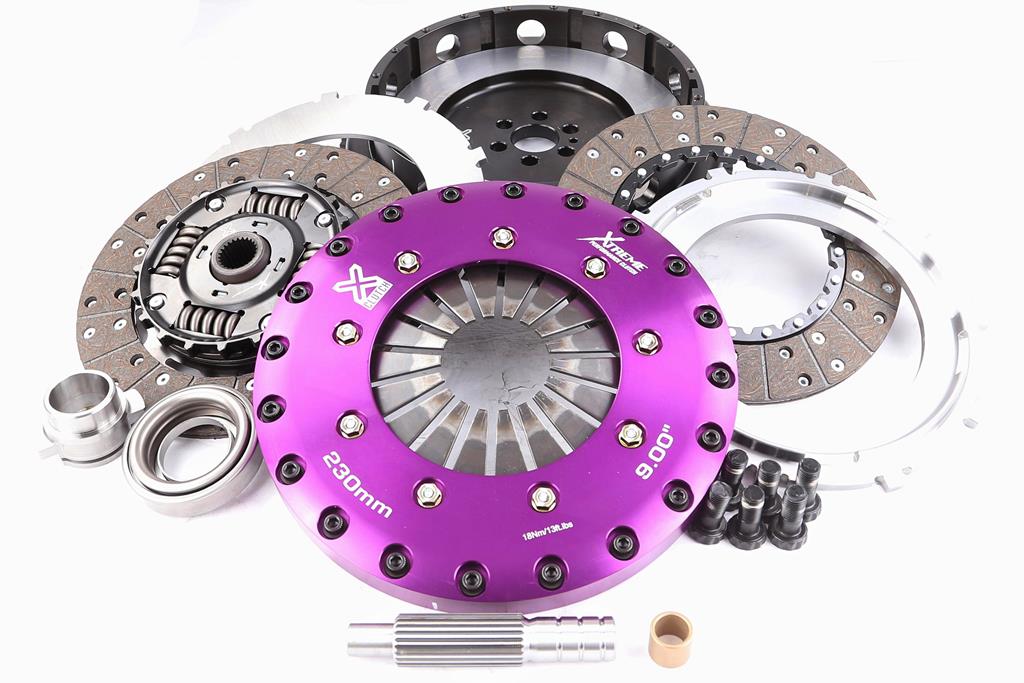 Kit frizione + volano Xtreme Performance Ø 230 mm mozzo a molle organico bidisco - coppia 1000 Nm - Holden Calais 1986-1988 / Holden Commodore 1986-1988 / Nissan Patrol K260 Y60 1989-1997 / Nissan Skyline R31 R32 R33 R34 1985-2000