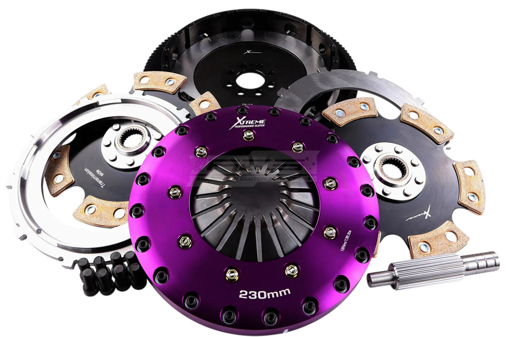 Componenti frizione Xtreme Clutch kit di conversione frizione NISSAN VR38 GM 26x28.6mm - Ø 230 mm - 26 denti - Ø mozzo 28.6 mm - KNI23584-2E