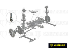 Carica l'immagine nel visualizzatore di Gallery, Schema posizione kit Whiteline KSB750 sul telaietto posteriore Subaru