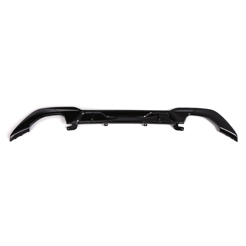 Diffusore Posteriore a Quadruplo Scarico Nero Lucido BMW Serie 3 G20 19-21 - foto 4