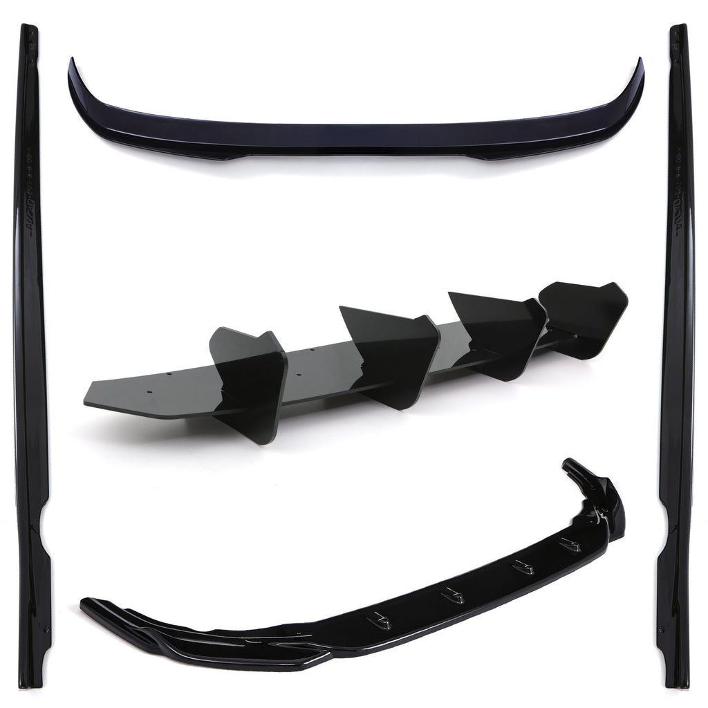 Kit Aero Completo Nero Lucido VW Golf MK8 R dal 2020 - foto 2