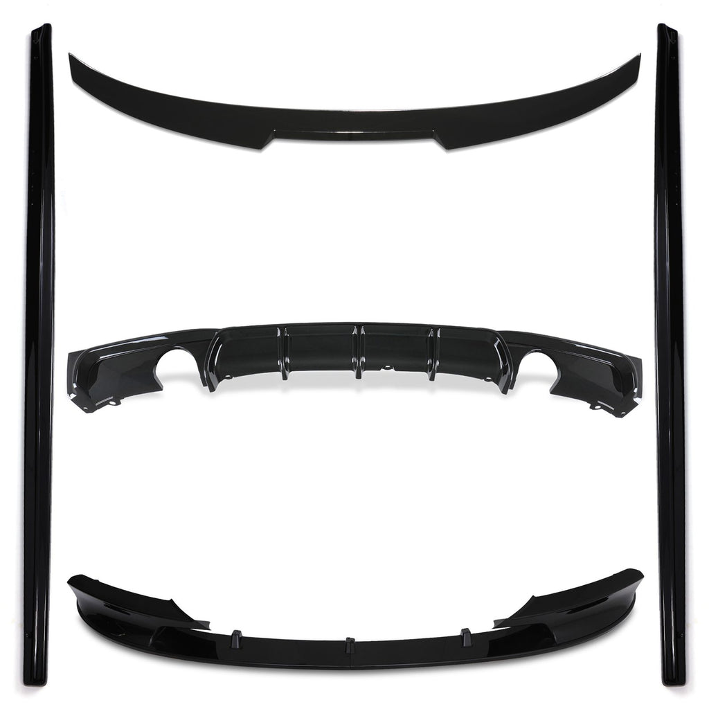Kit Aero Completo Nero Lucido BMW Serie 3 F30 12-18 - foto 9